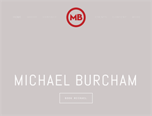 Tablet Screenshot of michaelburcham.com